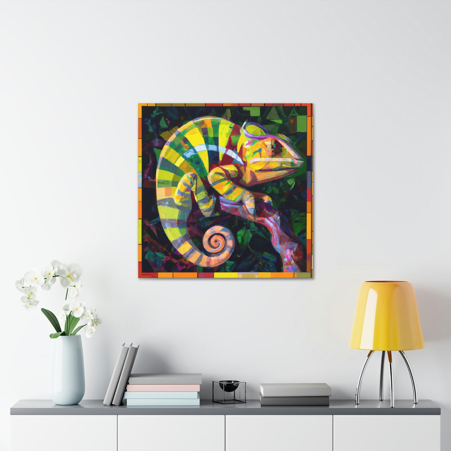 Veiled Chameleon Prism - Canvas