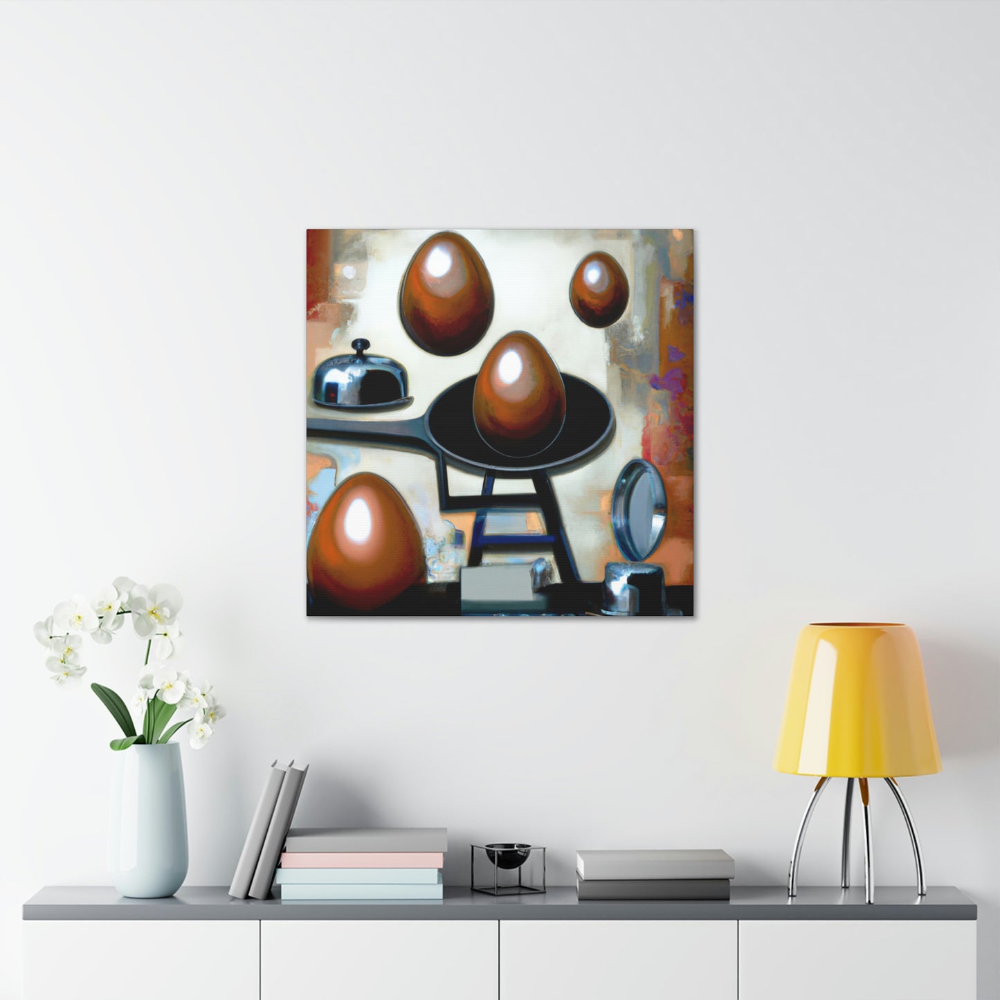 Eggs in Abstraction - Canvas