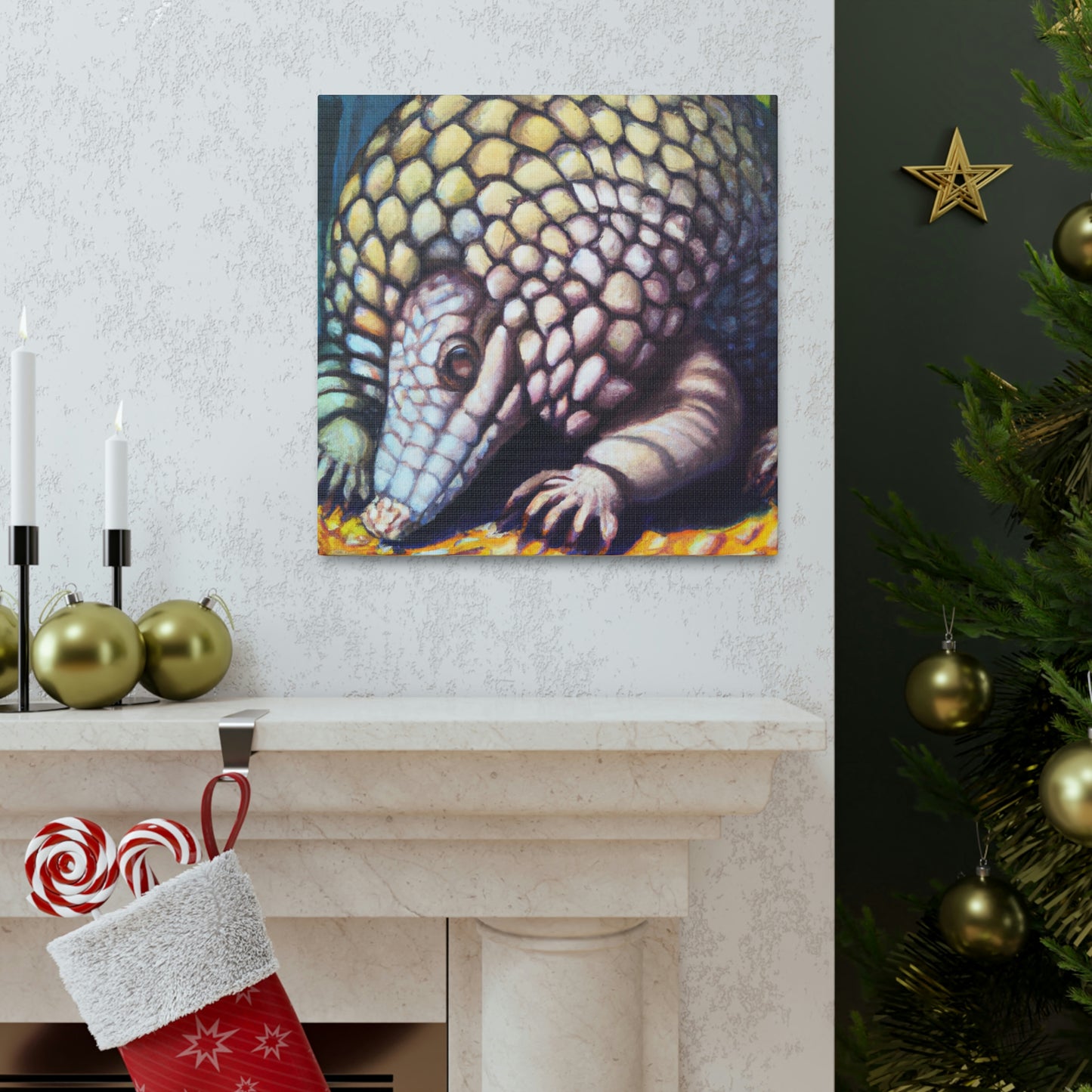 Indian Pangolin Artwork - Canvas