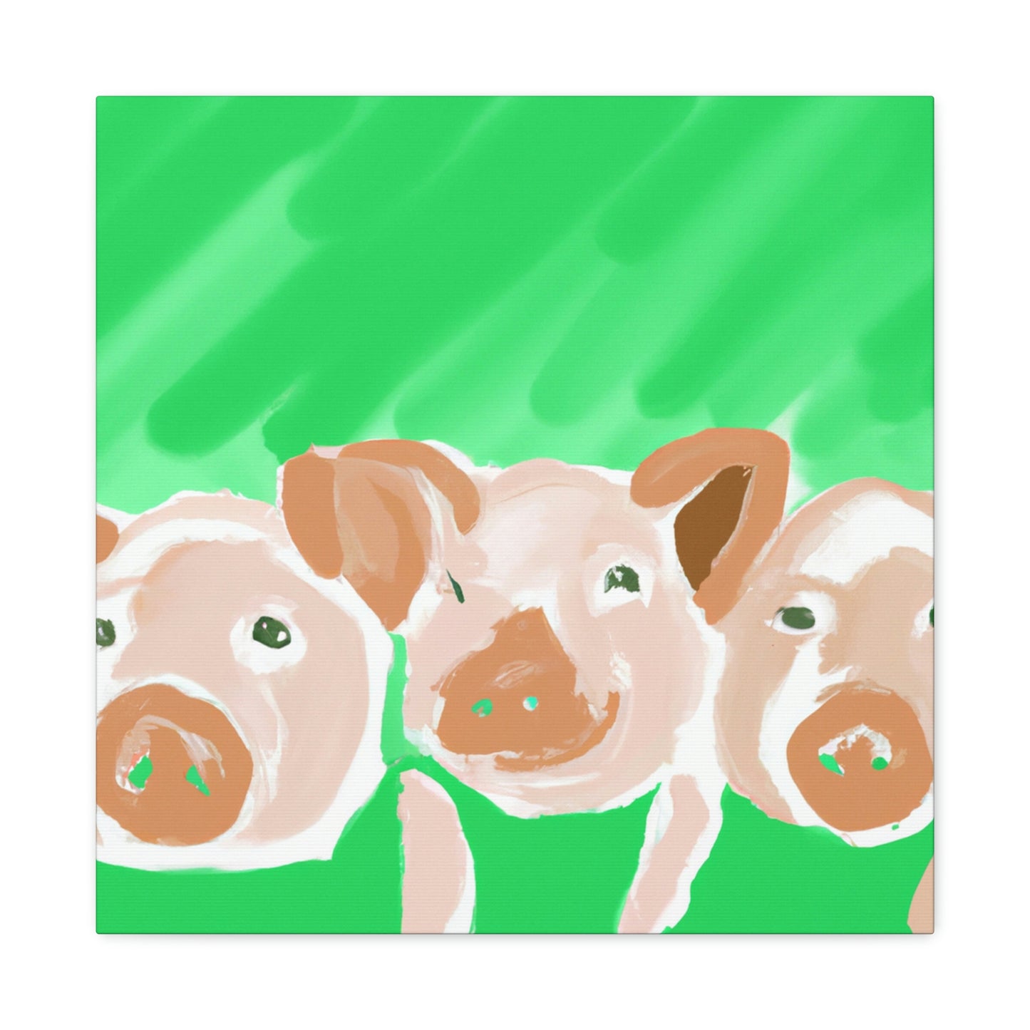 Pigs in Monochrome - Canvas