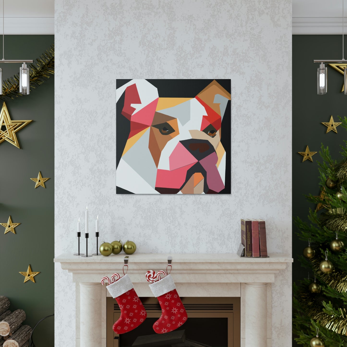 American Bulldog Minimalism - Canvas