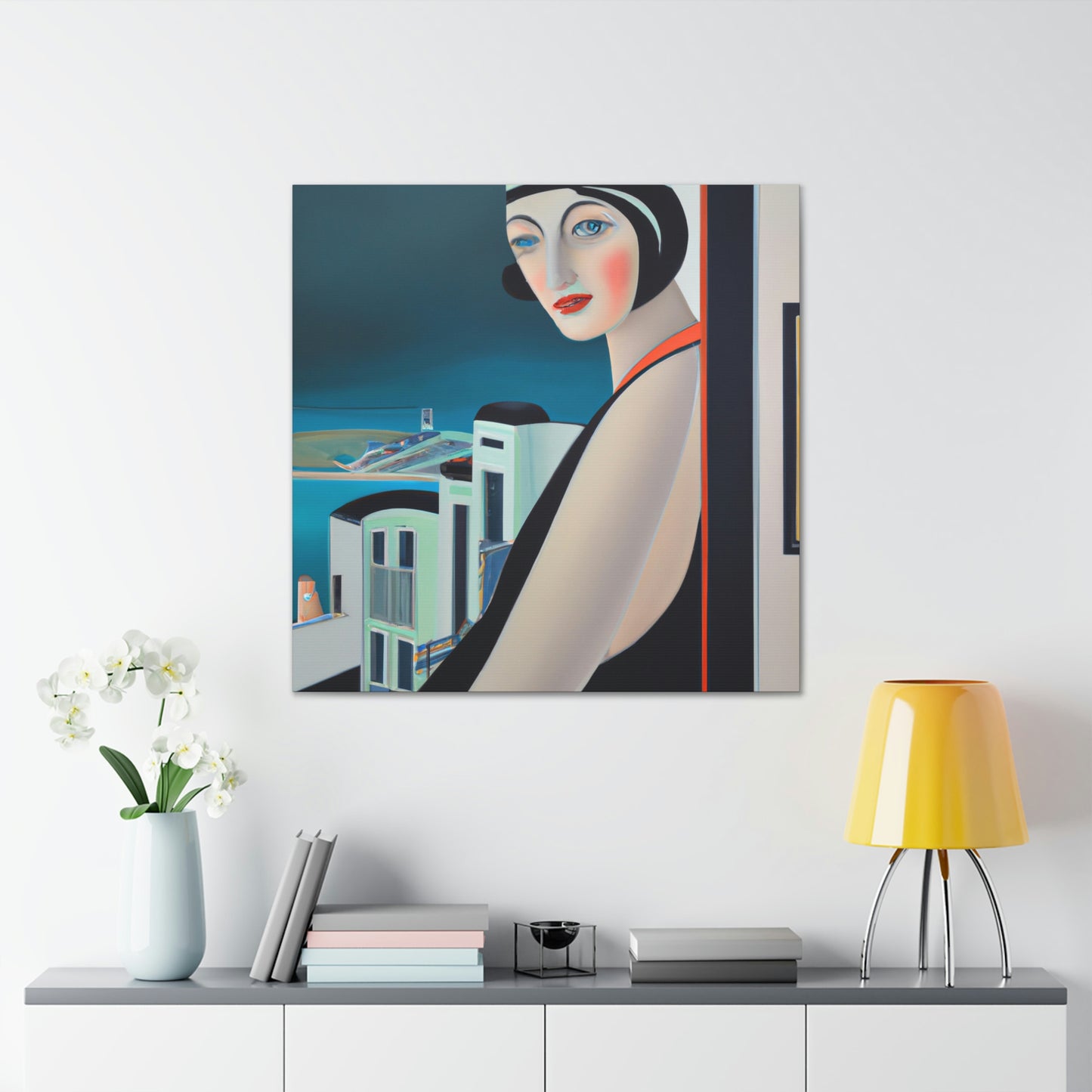 Majestic Art Deco Sun - Canvas