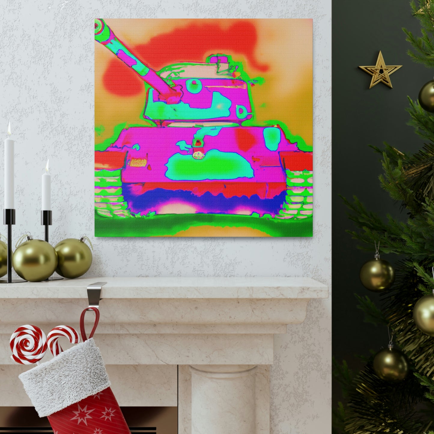 Tank Pop Explosion - Canvas