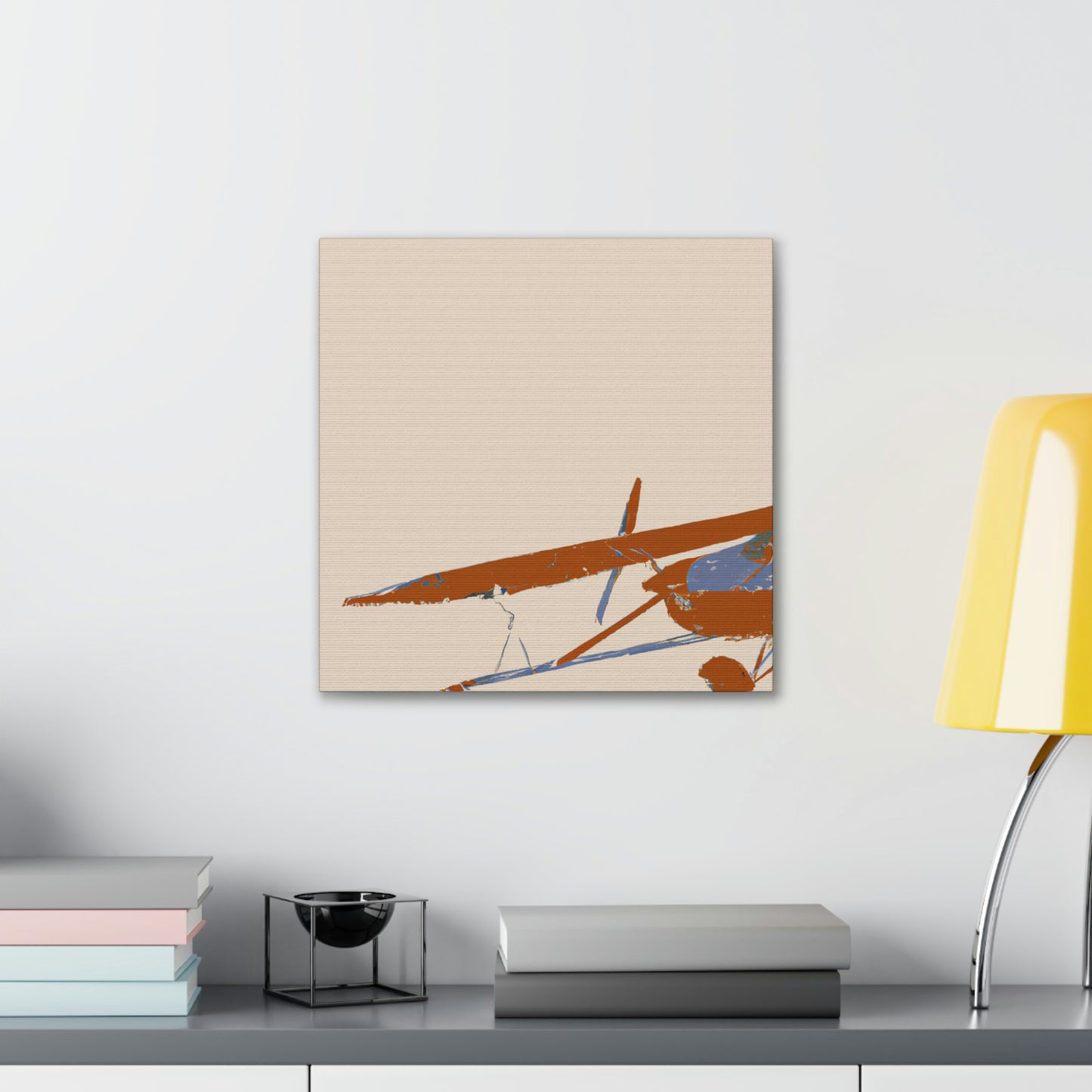 Vintage Airplane Simplicity - Canvas