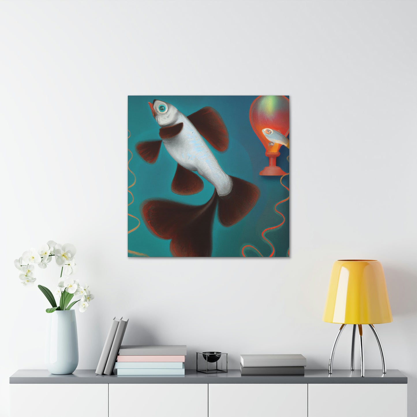 "Gilded Glittering Guppy" - Canvas