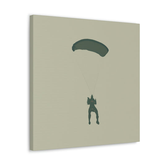 "Paratrooper in Flight" - Canvas