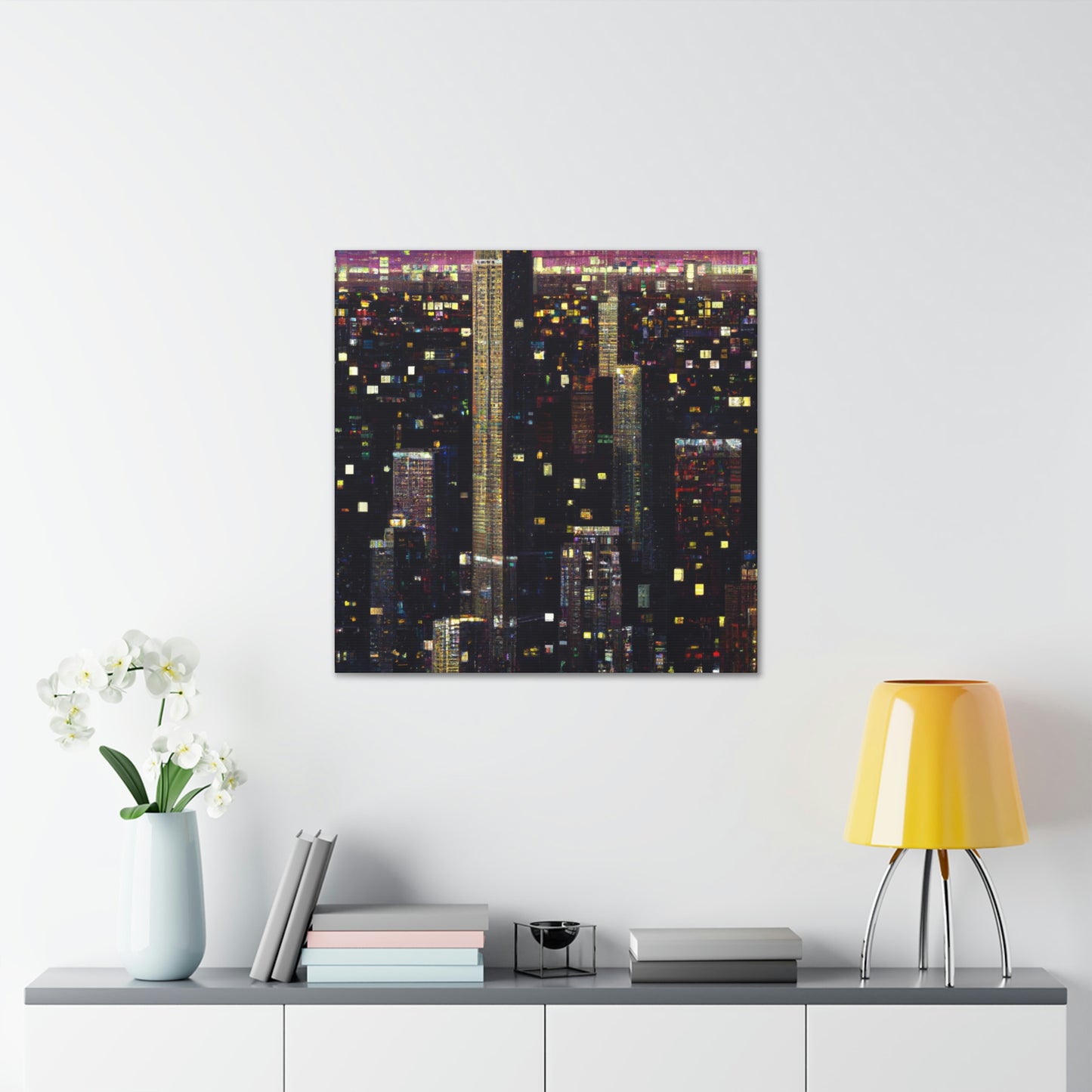 Art Deco Pointillism - Canvas