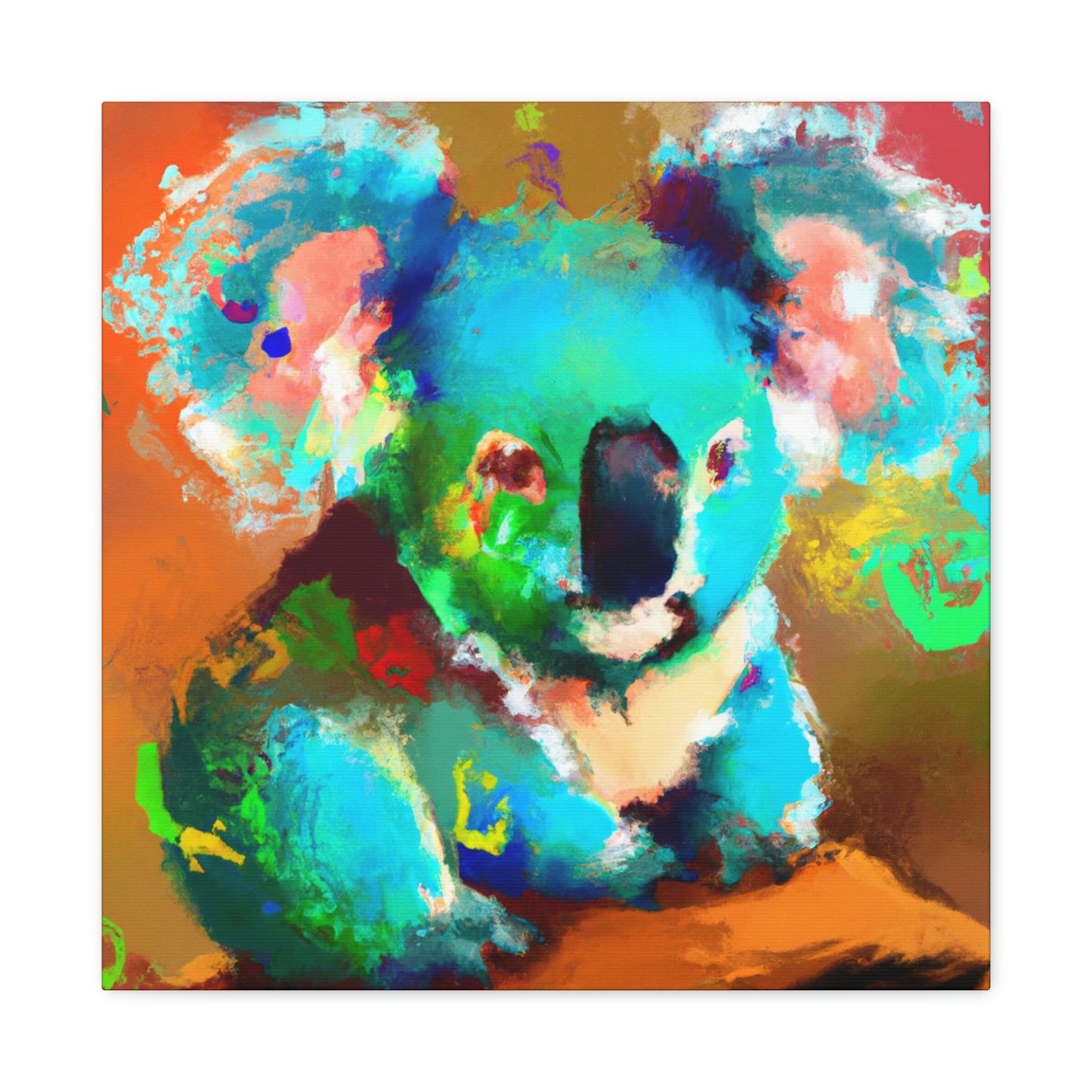 Koala in Azure Sky - Canvas