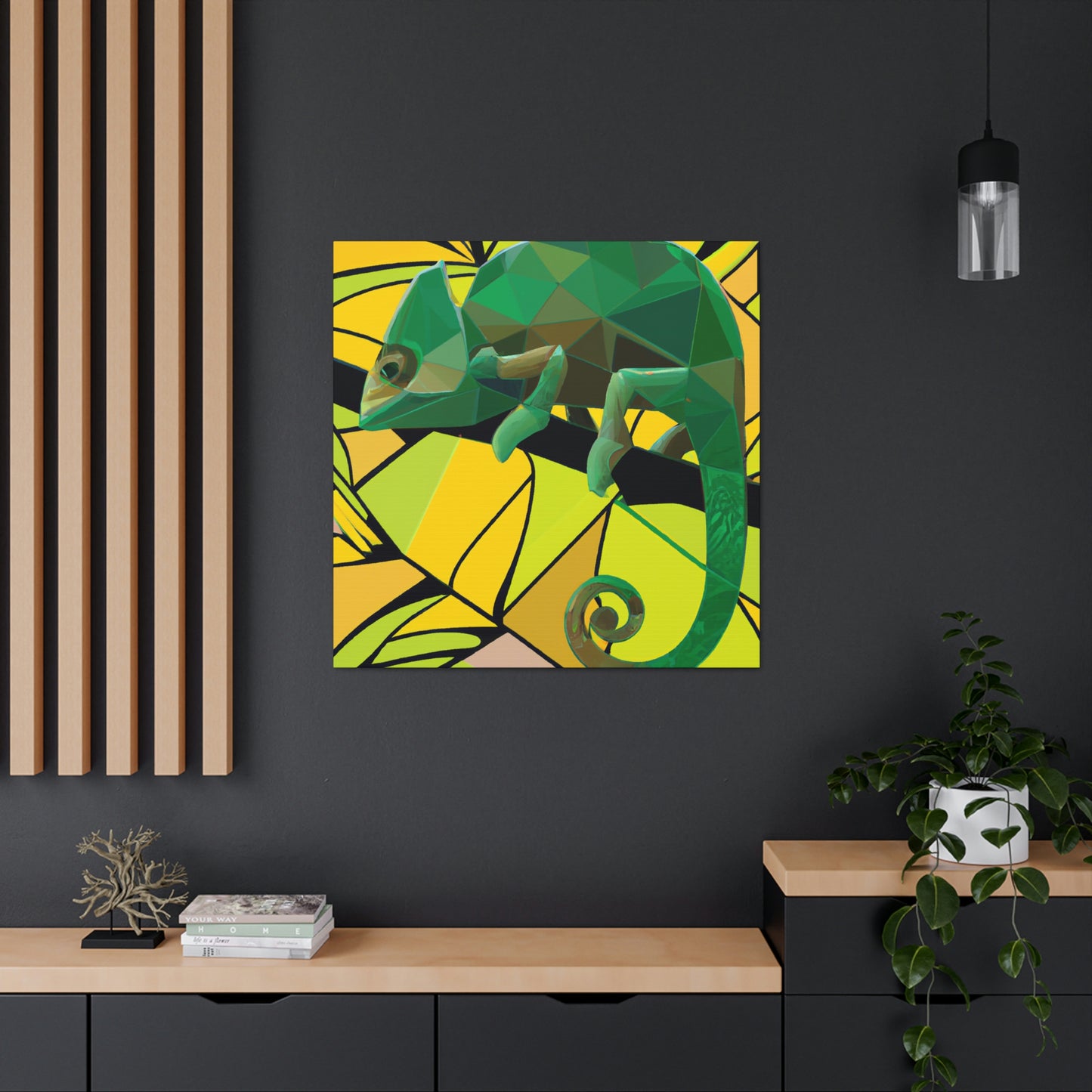 "Chameleon Calling Card" - Canvas