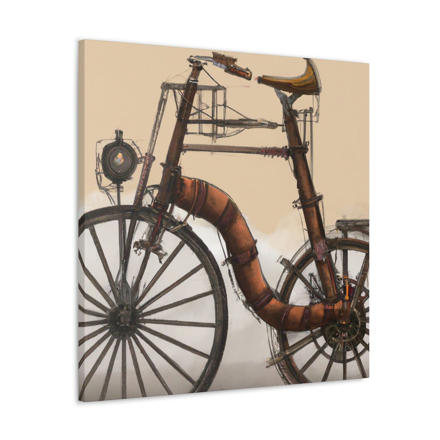 "The Clockwork Bicycle Ride" - Canvas