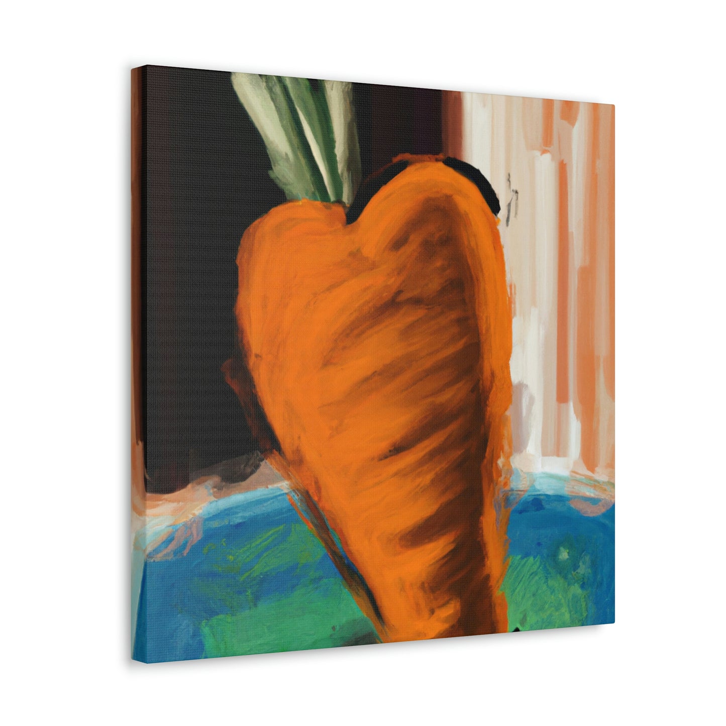 Carrot's Expressionist Glow - Canvas