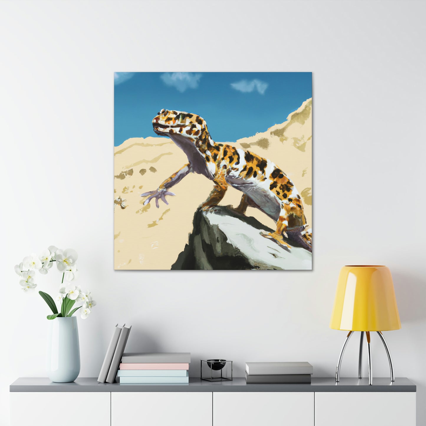 Leopard Gecko Elegance - Canvas