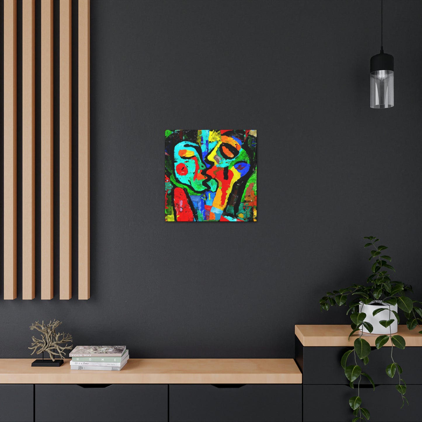 Love's Ardent Embrace - Canvas