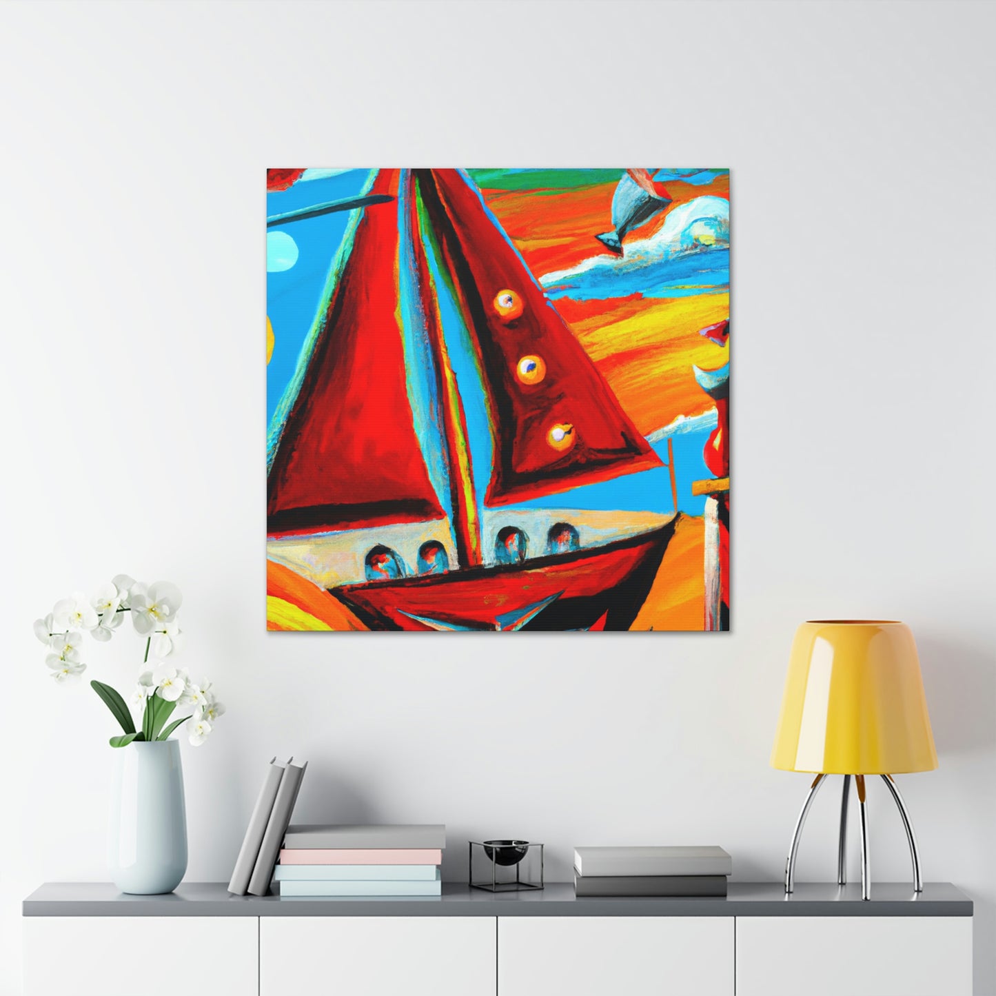 Sailboat in Dreamscape - Canvas