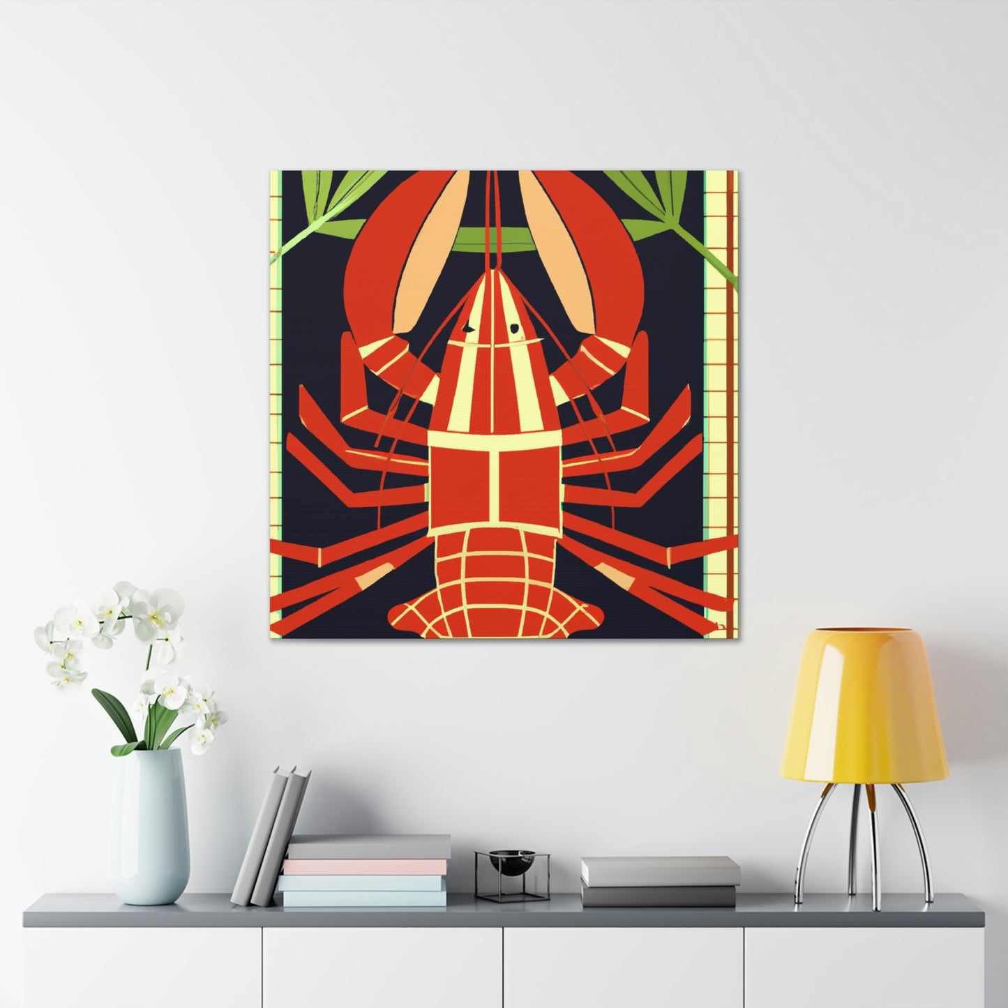 Lobster's Luxurious Glow - Canvas