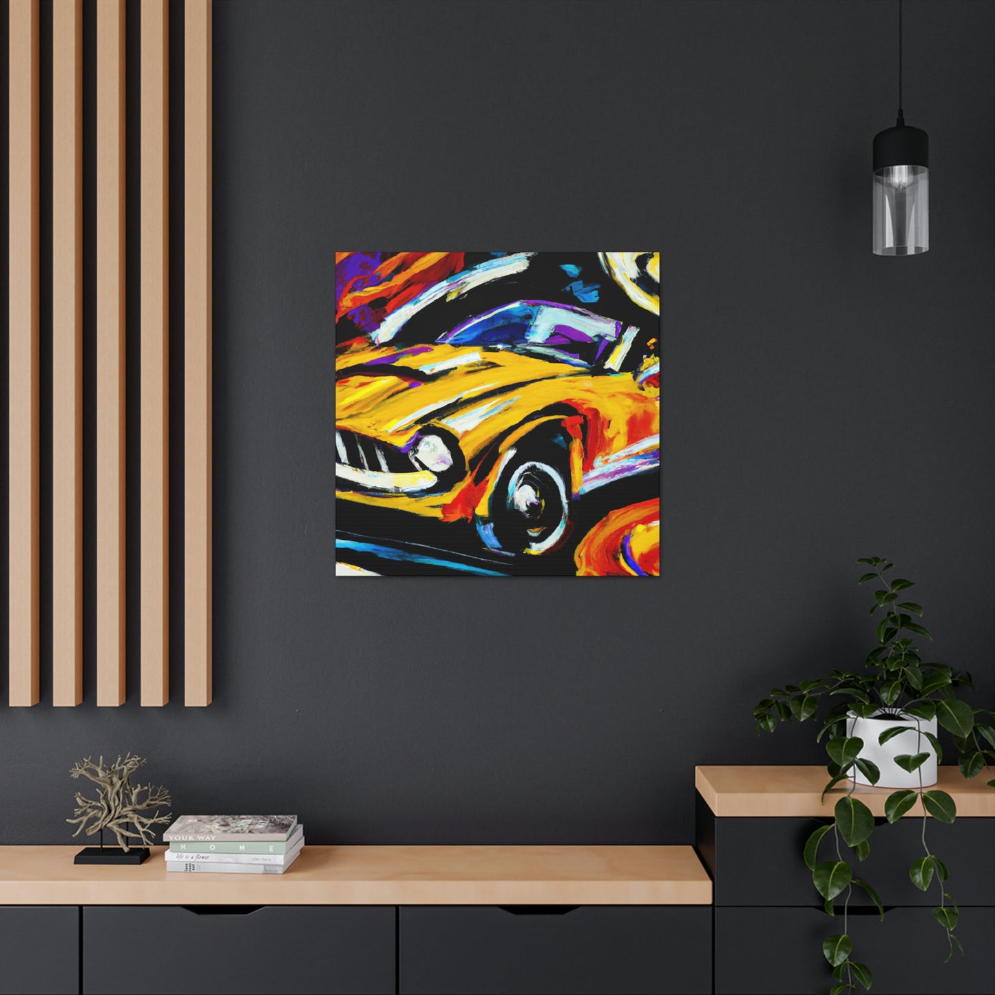 "Classic Automobile Dreaming" - Canvas