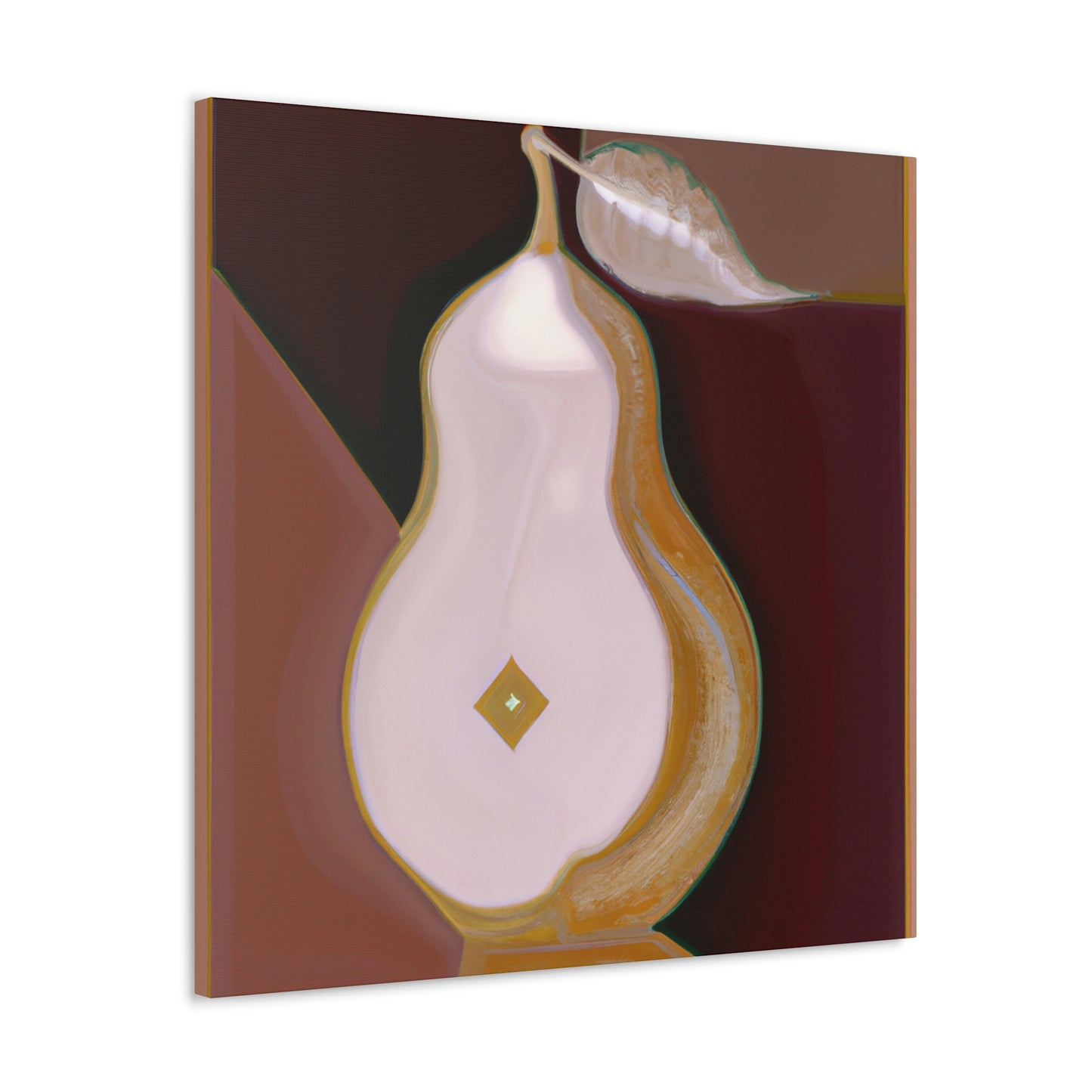 "Pear in Art Deco". - Canvas