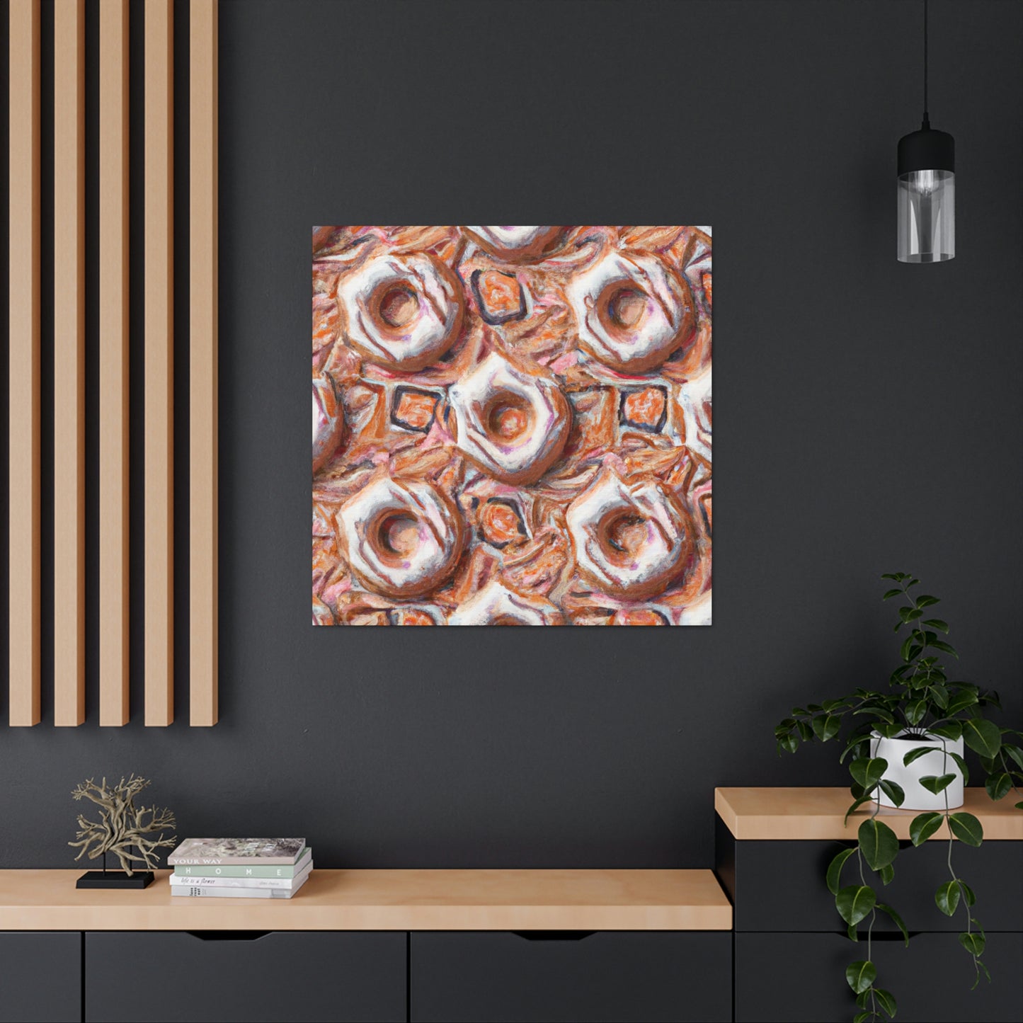 "Sugared Doughnut Delight" - Canvas