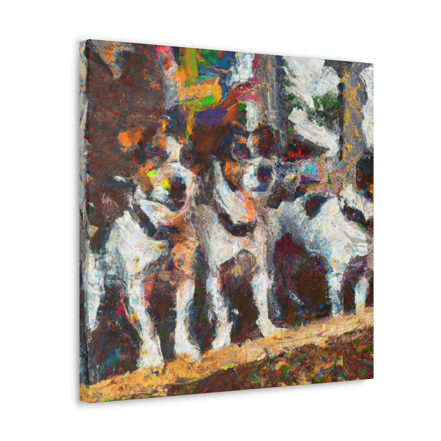 "Jack Russell's Freedom Play" - Canvas