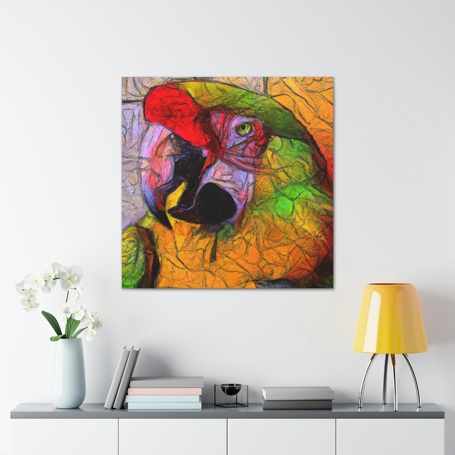 Amazon Parrots Prose. - Canvas