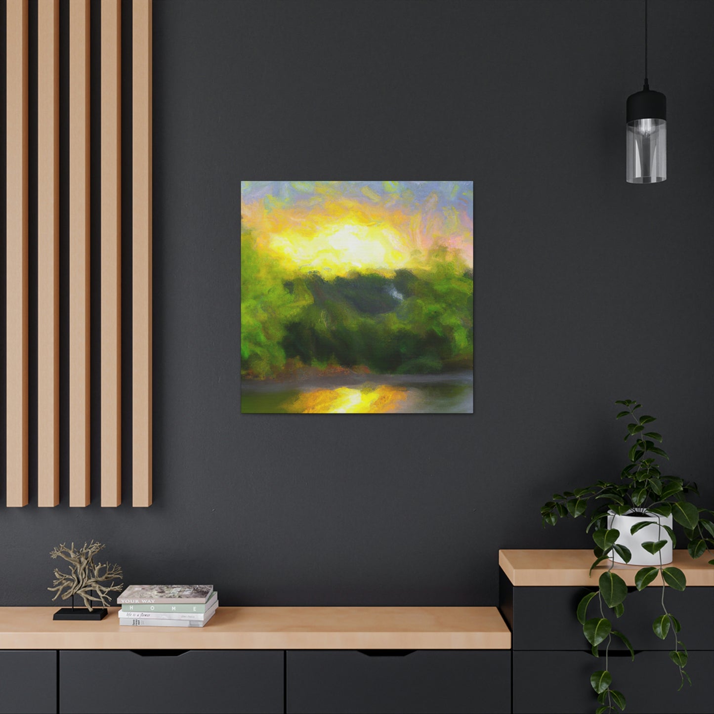 "Starry Sunrise Expanse" - Canvas