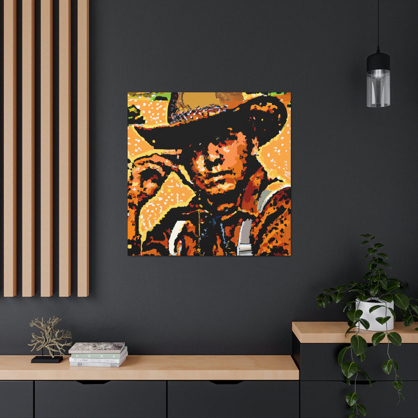 "Ranch Hand Pointillism" - Canvas