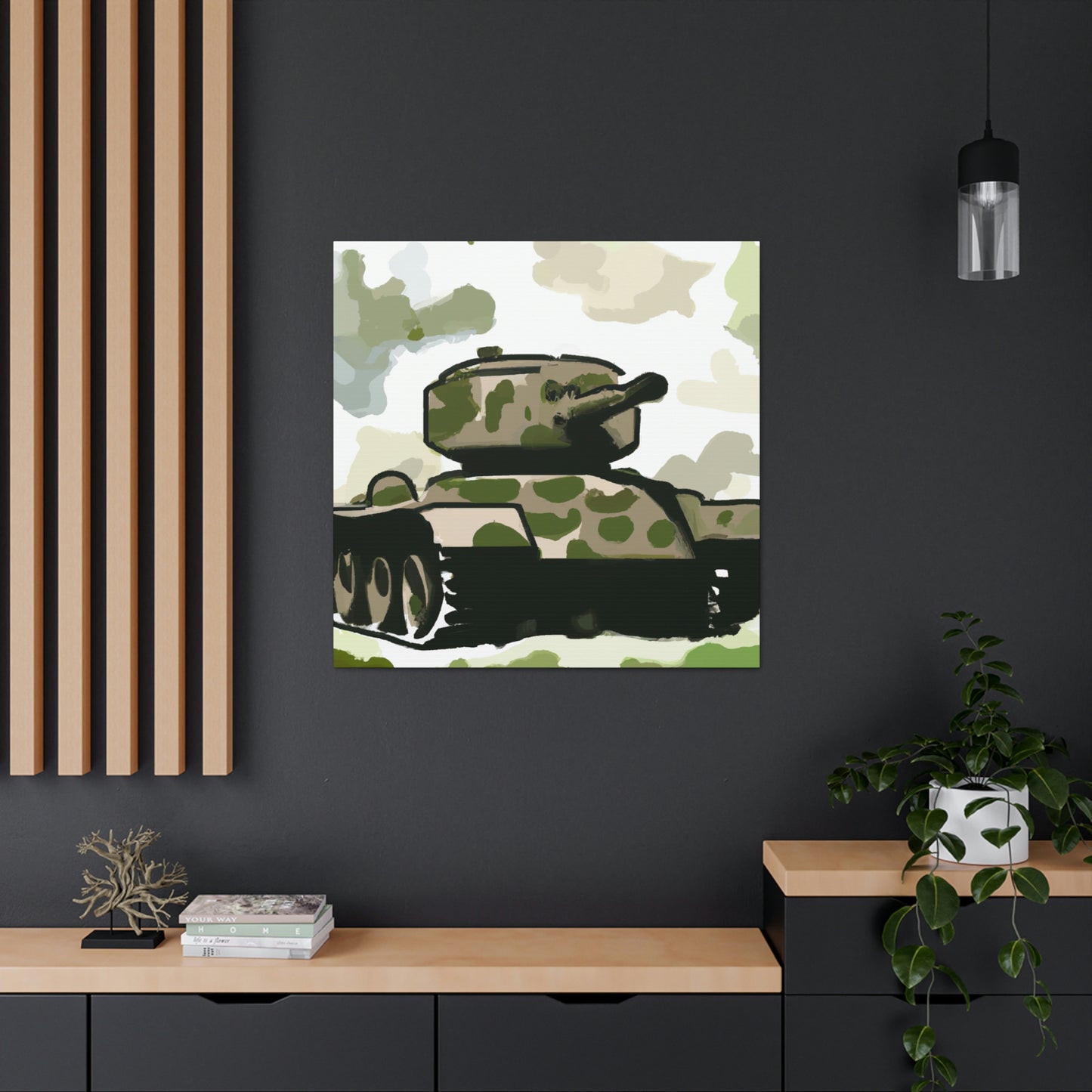 "Tank in Turmoil 1945" - Canvas