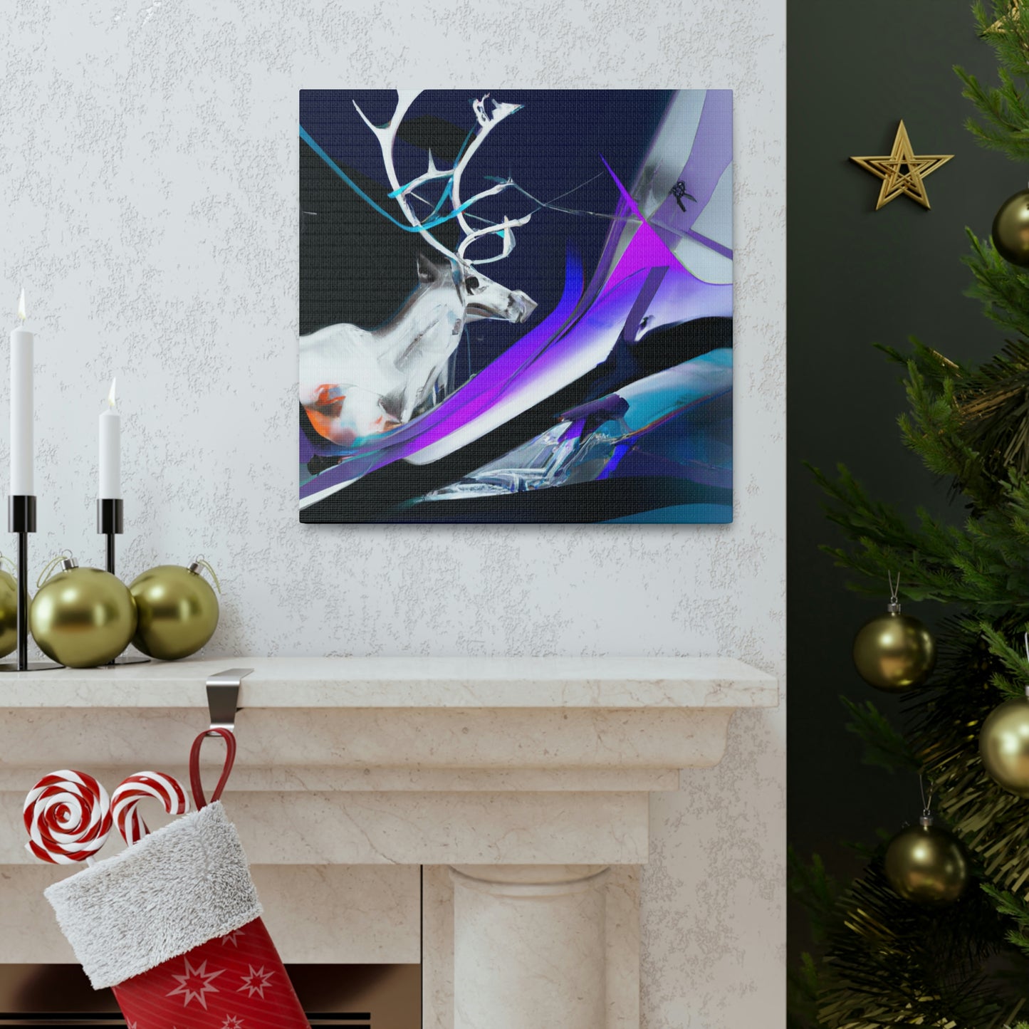 Reindeer in Winterland - Canvas