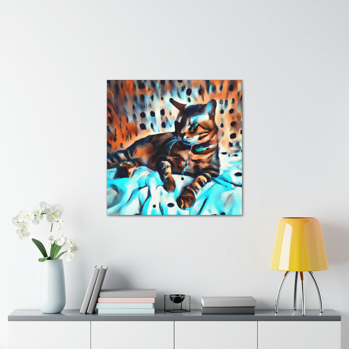 "Bengal in Abstraction" - Canvas