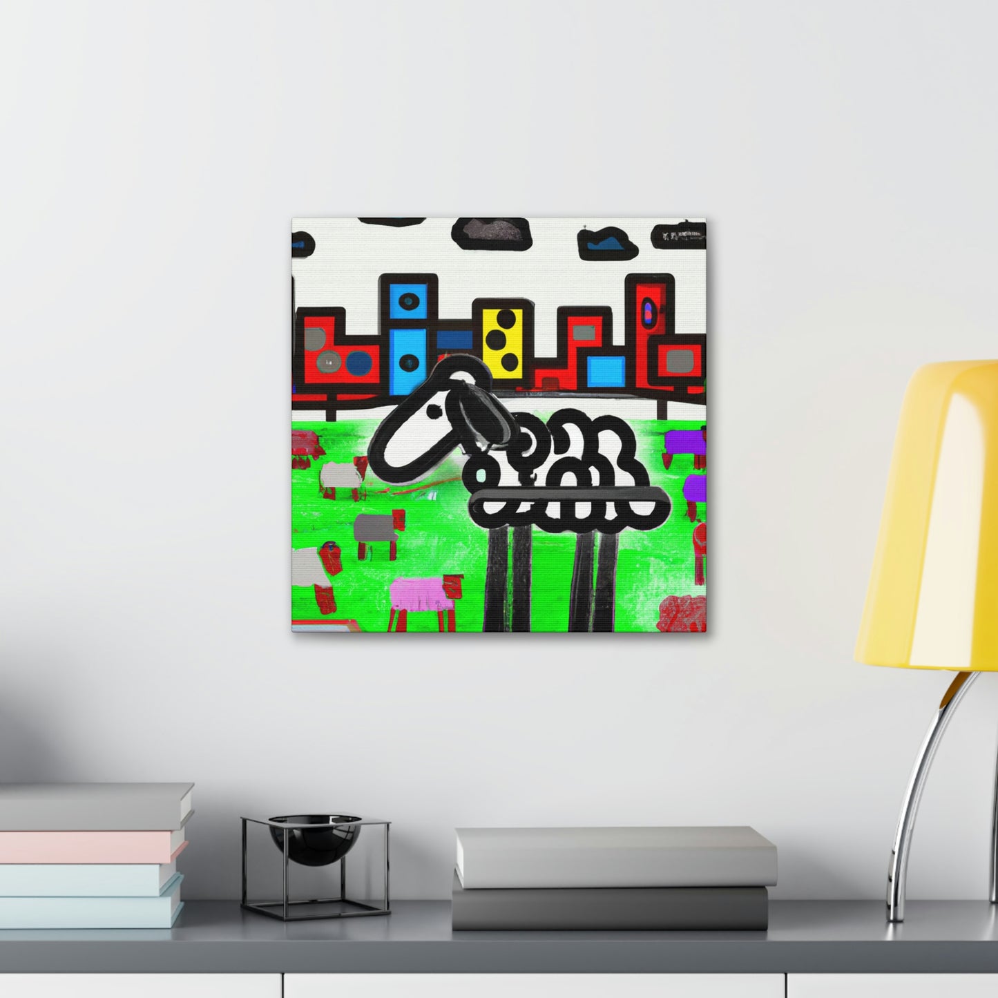 Sheep in Dreamscape - Canvas