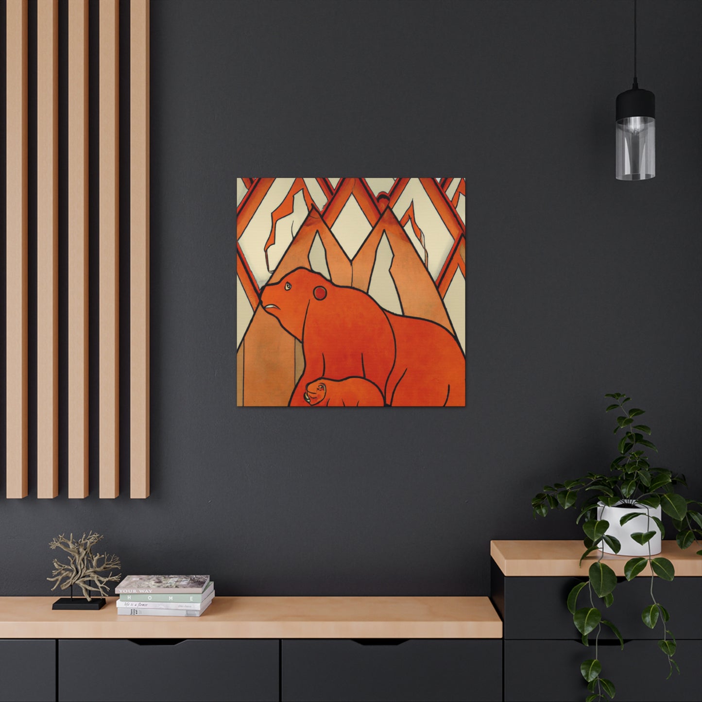 "Bear in Art Deco" - Canvas