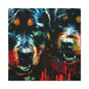 "Rottweiler in Impressionism" - Canvas