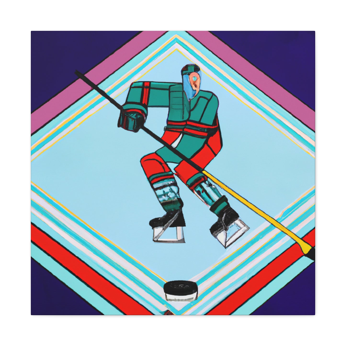 "Ice on Skates Glide" - Canvas