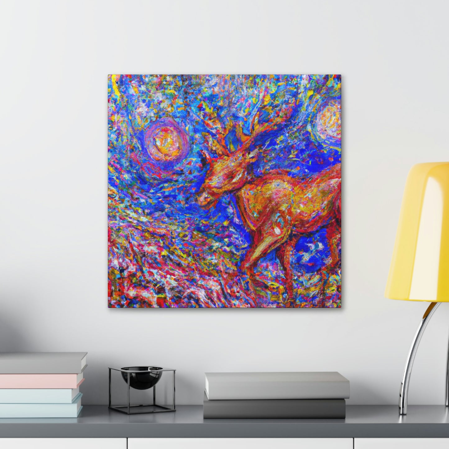 Reindeer in Expressionism - Canvas