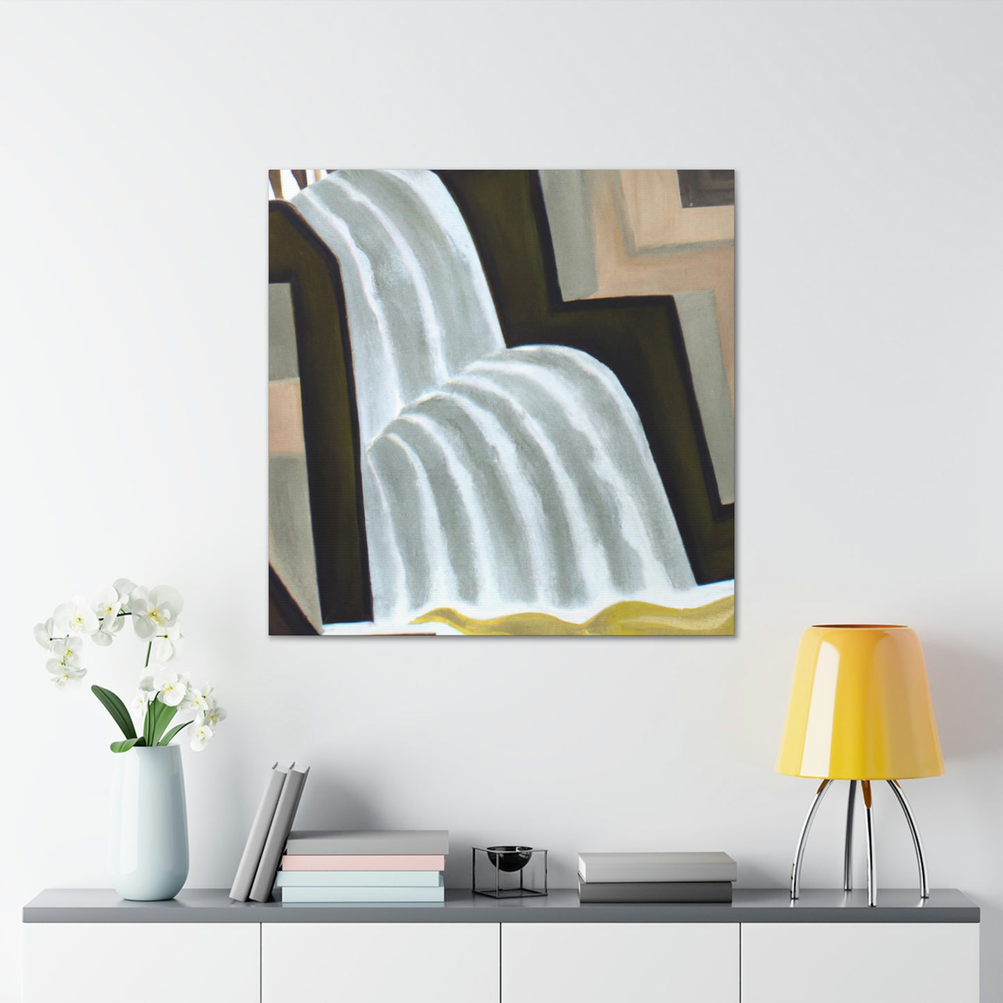 "Falling Water Reflection" - Canvas