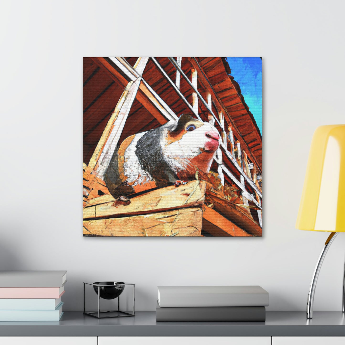 Guinea Pig Graffiti Art - Canvas