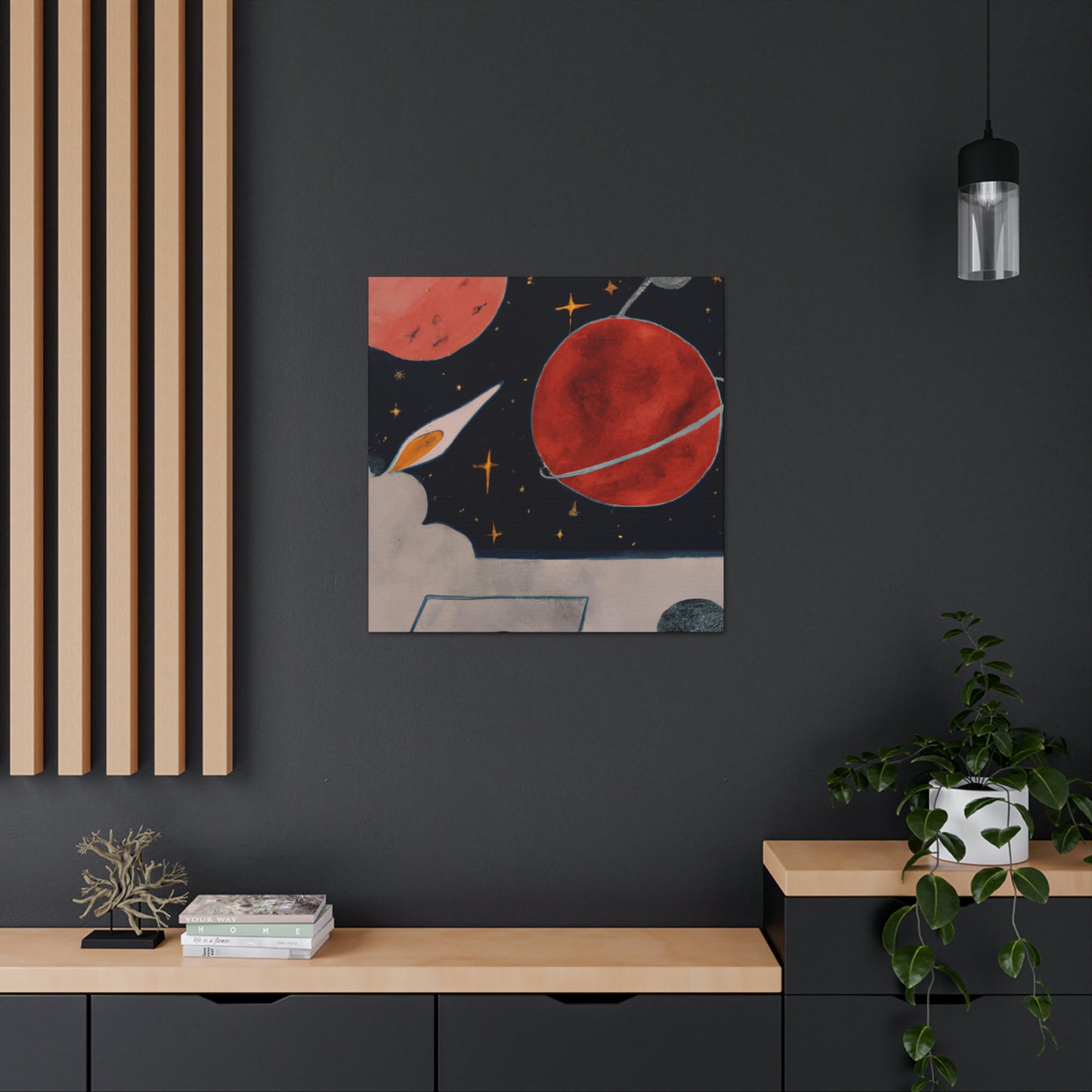 Mercury's Celestial Dance - Canvas