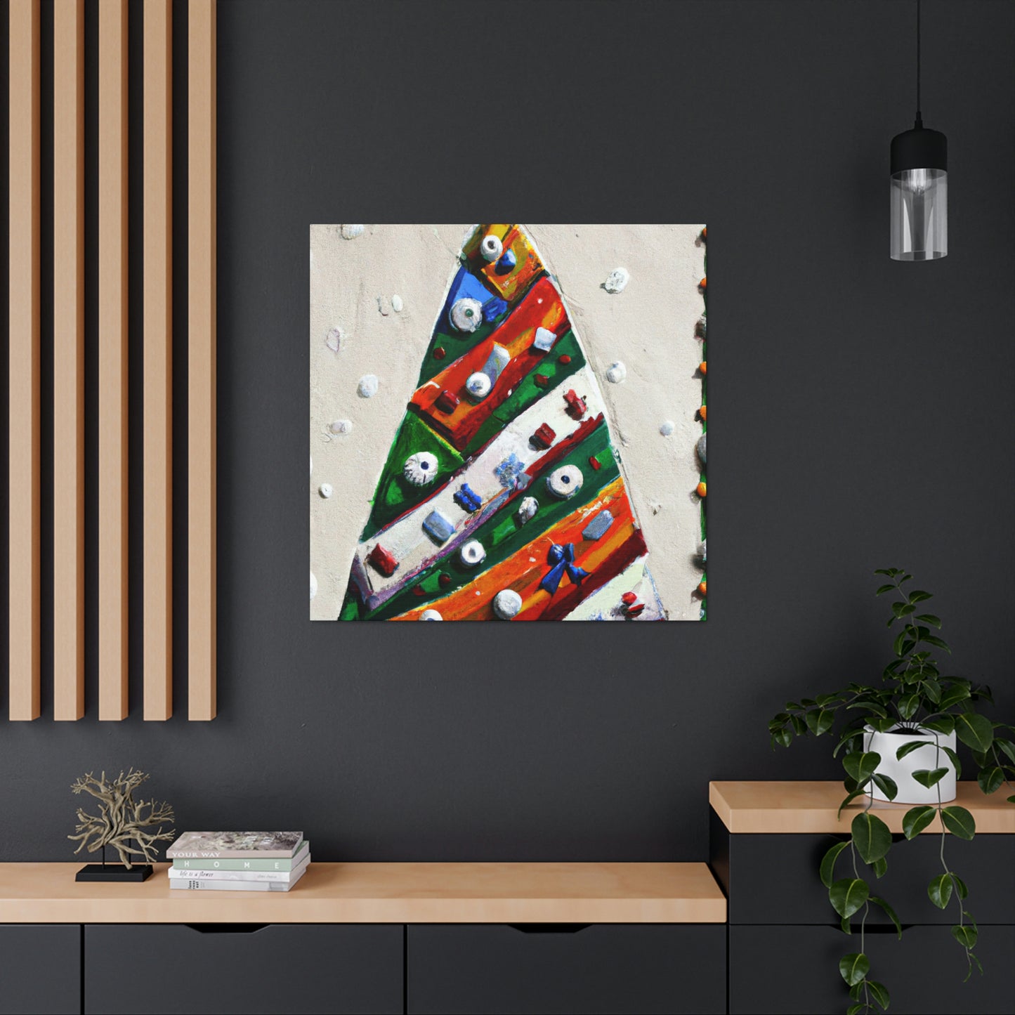 "Christmas Tree Fantasyland" - Canvas