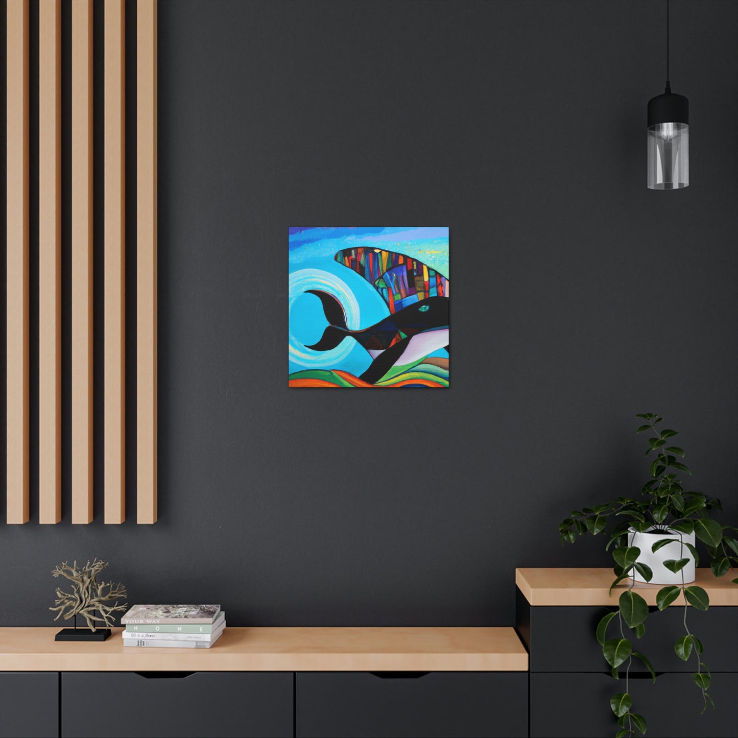 "Whaling in Art Deco" - Canvas