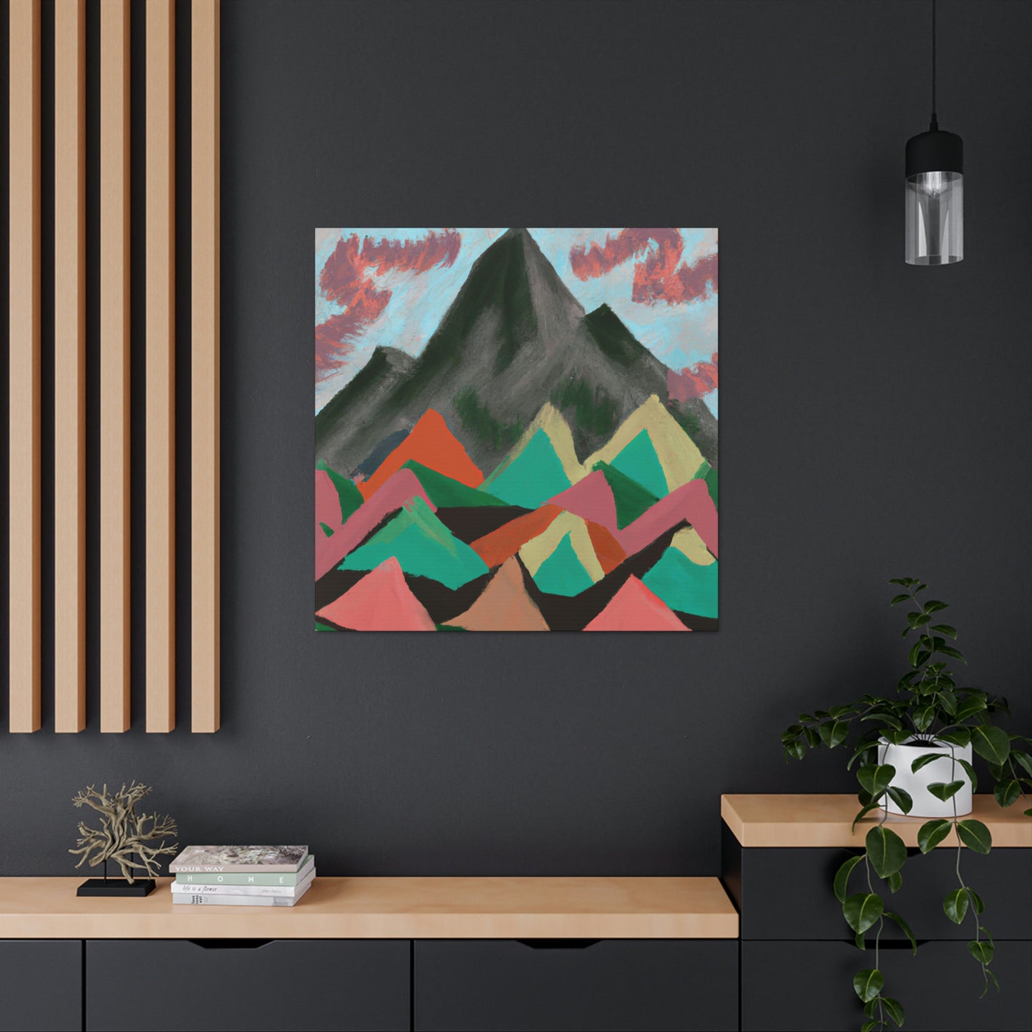 Mountain Majesty Mosaic - Canvas