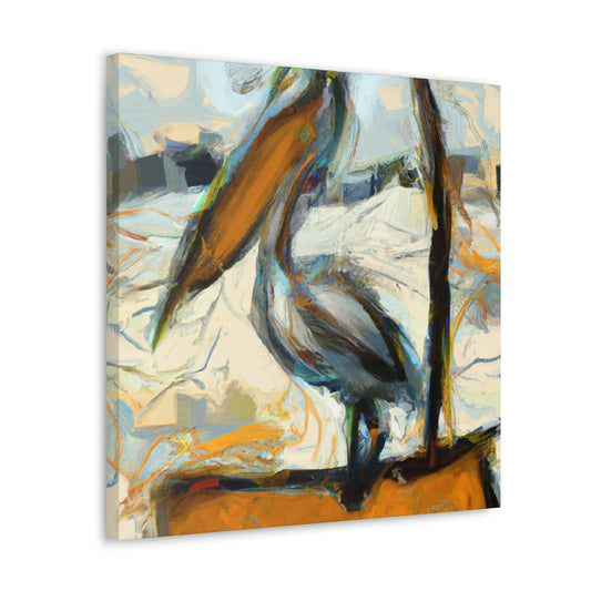 Pelican's Deep Emotion - Canvas