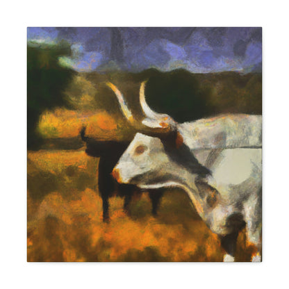 Longhorn in Expressionism - Canvas