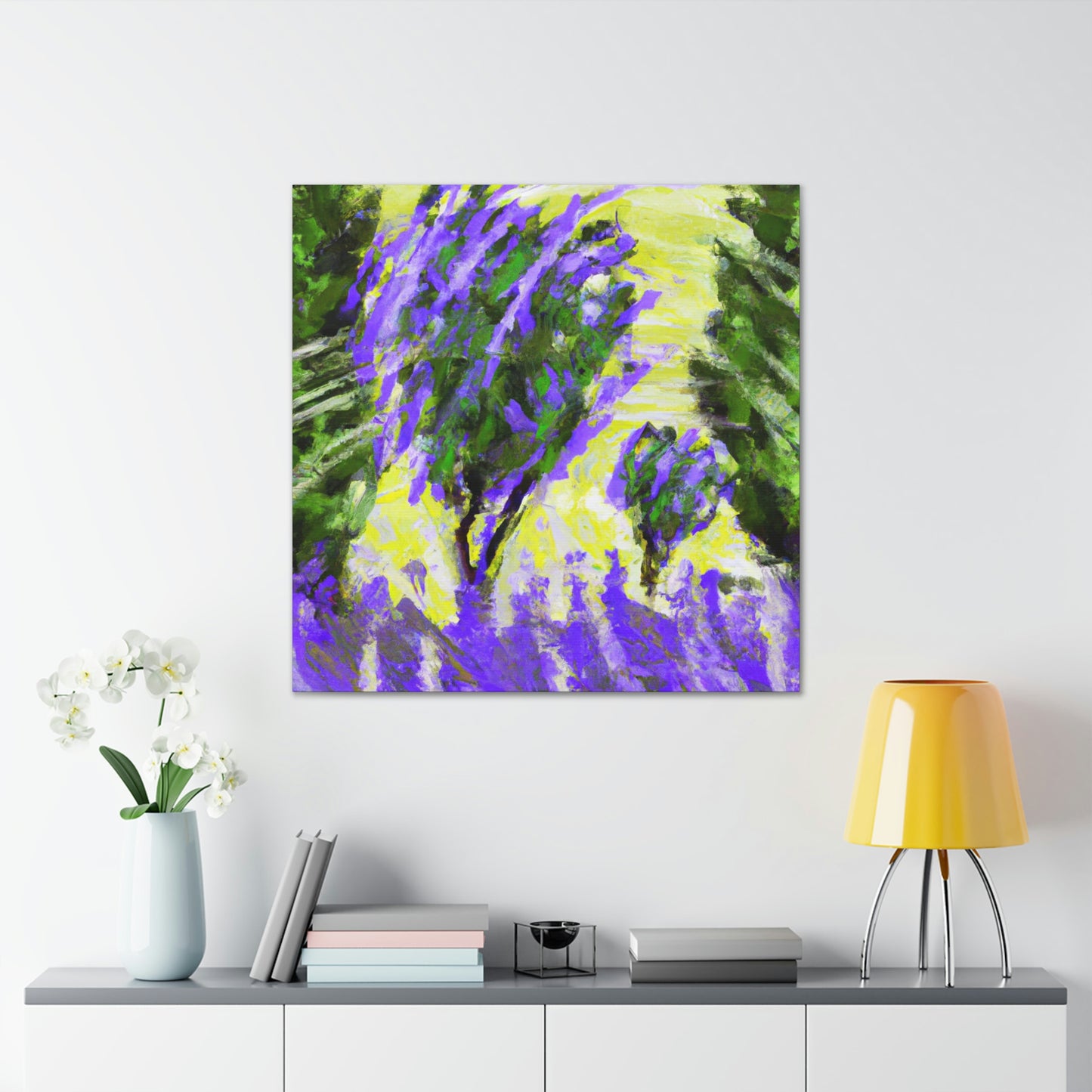 "Lavender's Abstractionist Hues" - Canvas