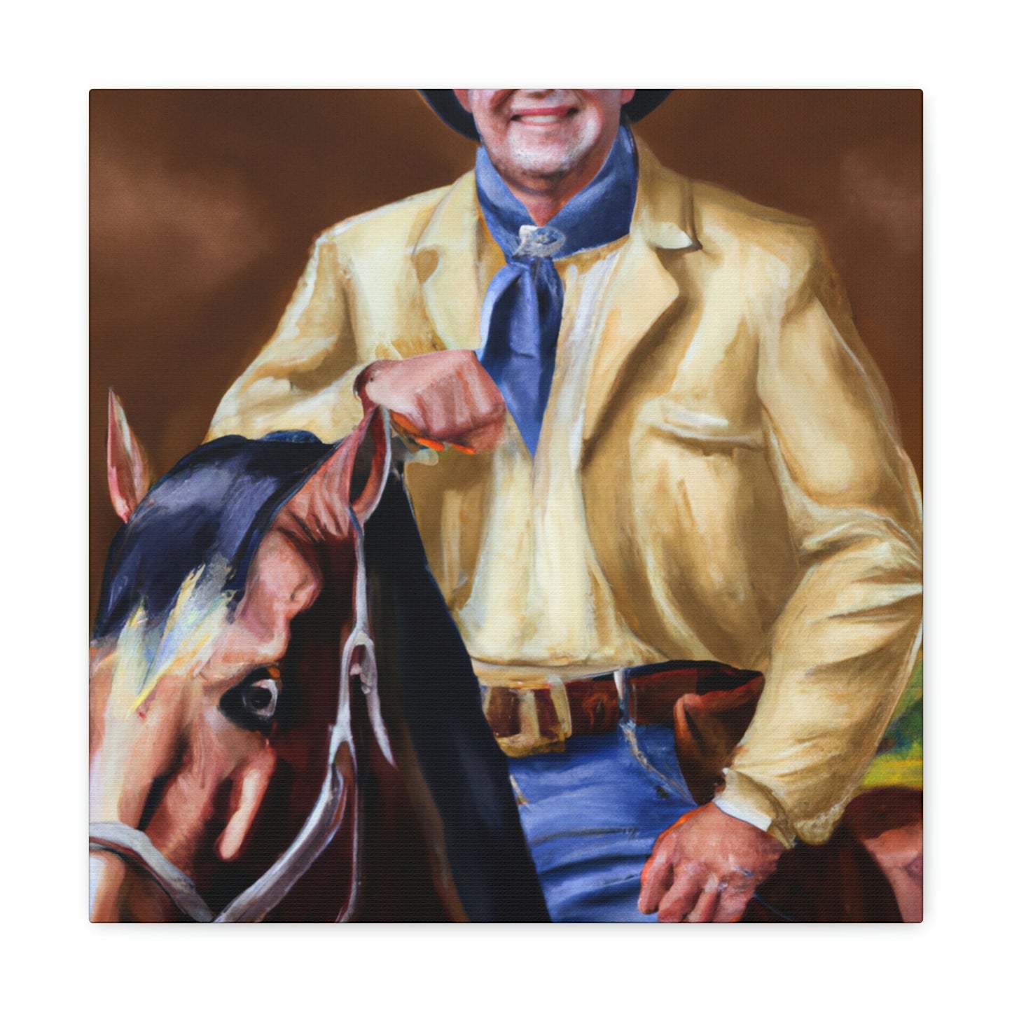 "Ranch Hand's Elegance" - Canvas