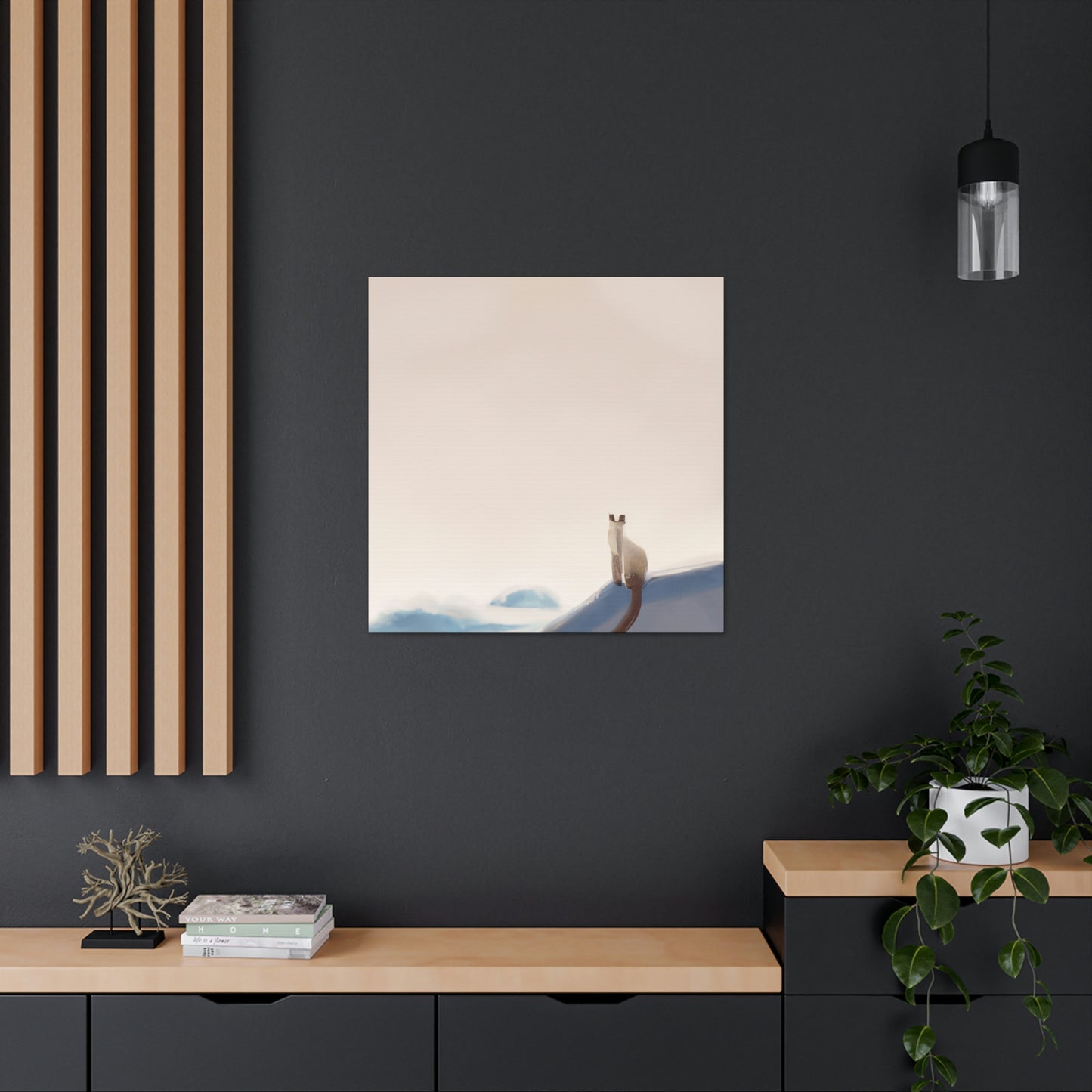 Siamese Simplicity Scene - Canvas