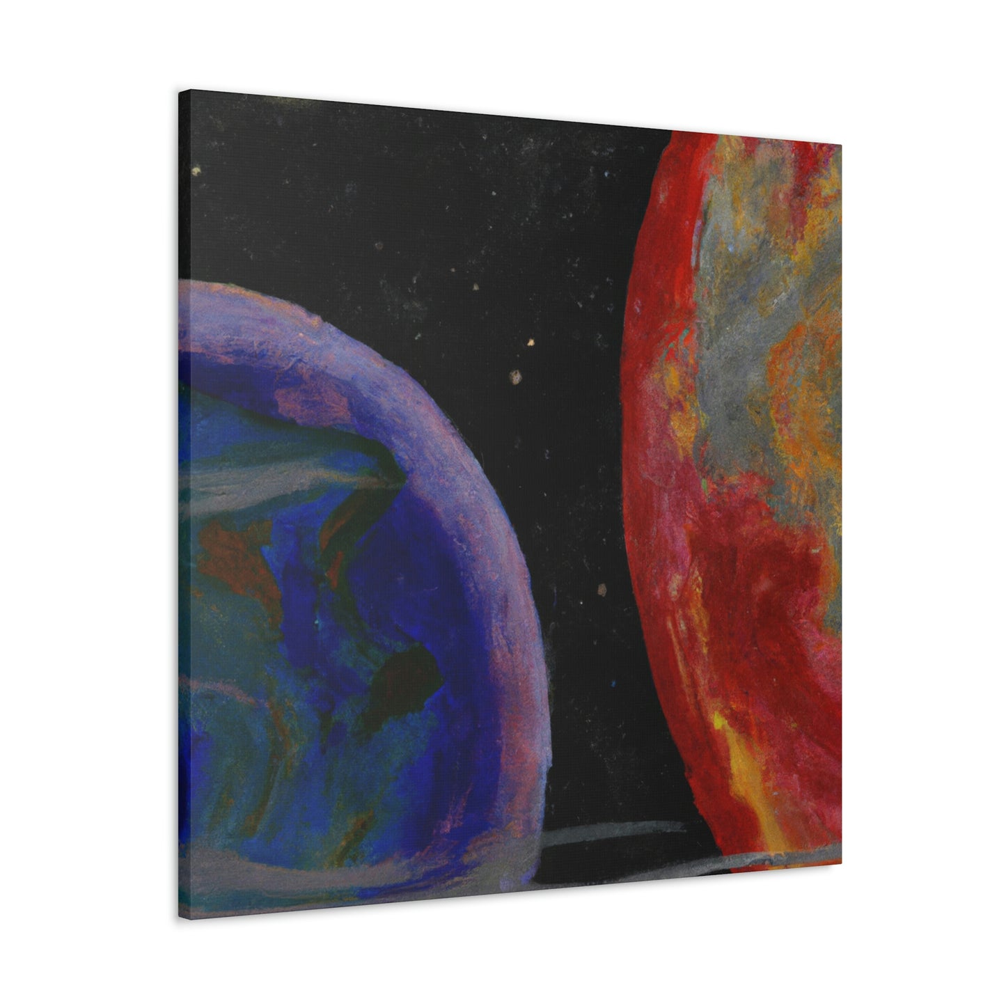 Earth's Cosmic Colors - Canvas