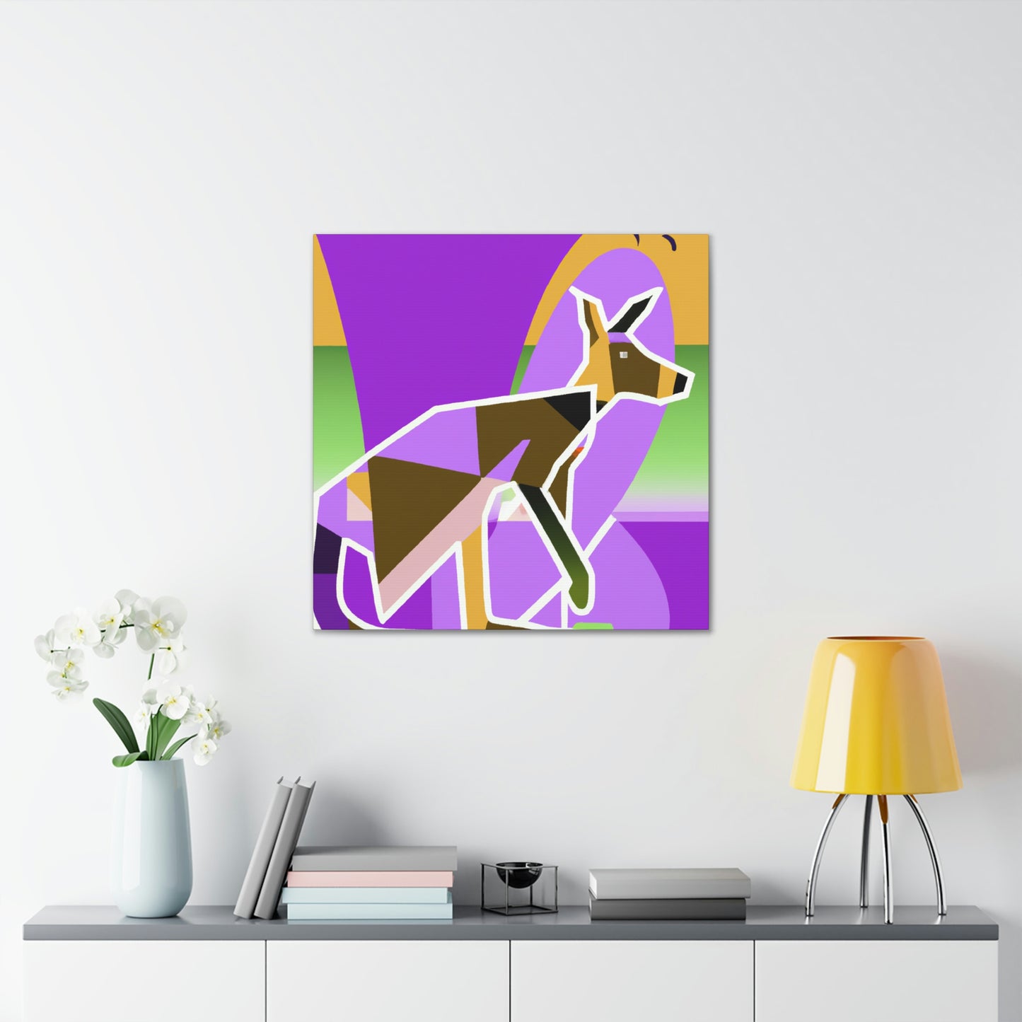 "Wallaby's Whimsical Jazz" - Canvas