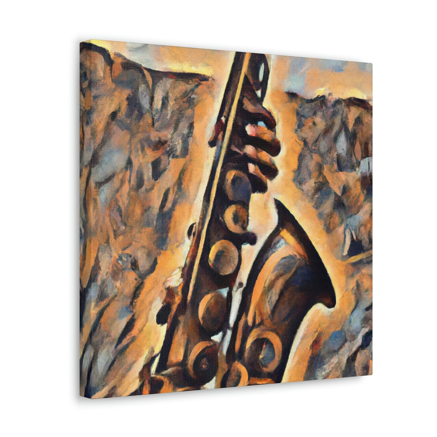 "Saxophone's Sweet Serenade" - Canvas