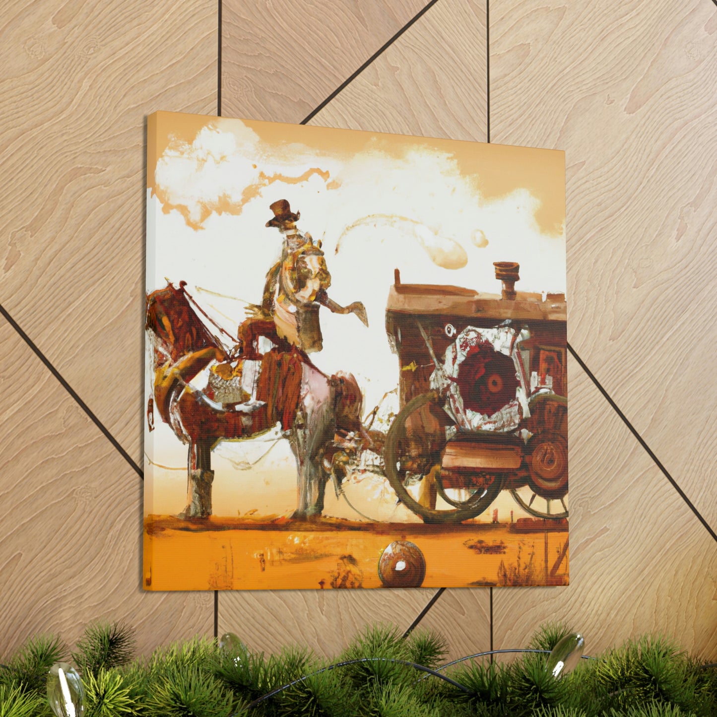 "Stagecoach Steam Adrift" - Canvas