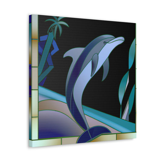 Dancing Dolphin Dreams - Canvas